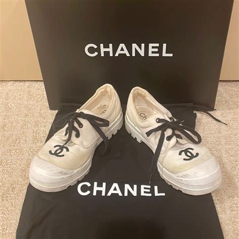 chanel canvas shoes buy onl|Chanel sneakers cost.